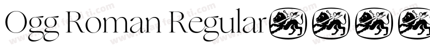 Ogg Roman Regular字体转换